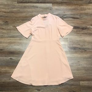 M blush flowy Easter dress nude A line feminine party